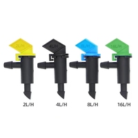 Gotero de Compensación de Presión con Código de Color TJ, Gotero de PE con Códigos de Color y Caudales de 2-4-8-16L/H para Riego de Vegetales y Jardines