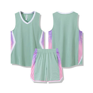 Ensemble d'uniformes d'équipe de basket-ball-Débardeur tricoté décontracté 100% coton sérigraphié sur mesure Technologie à séchage rapide pour tous - Product Image 4