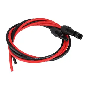 Оптовые продажи солнечного света кабель-удлинитель-2,5 мм пара красных и черных солнечных панелей PV кабель провод штекерные разъемы Солнечный Удлинительный кабель