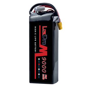 แบตเตอรี่ลิเธียมโพลิเมอร์ รุ่น FPV-HR-6S-9000 22.2V 9000mAh 70C ความจุสูง สำหรับโดรนแข่ง FPV ผลิตจากโพลิเมอร์เทอร์นารี ผลิตในกวางตุ้ง - Product Image 2