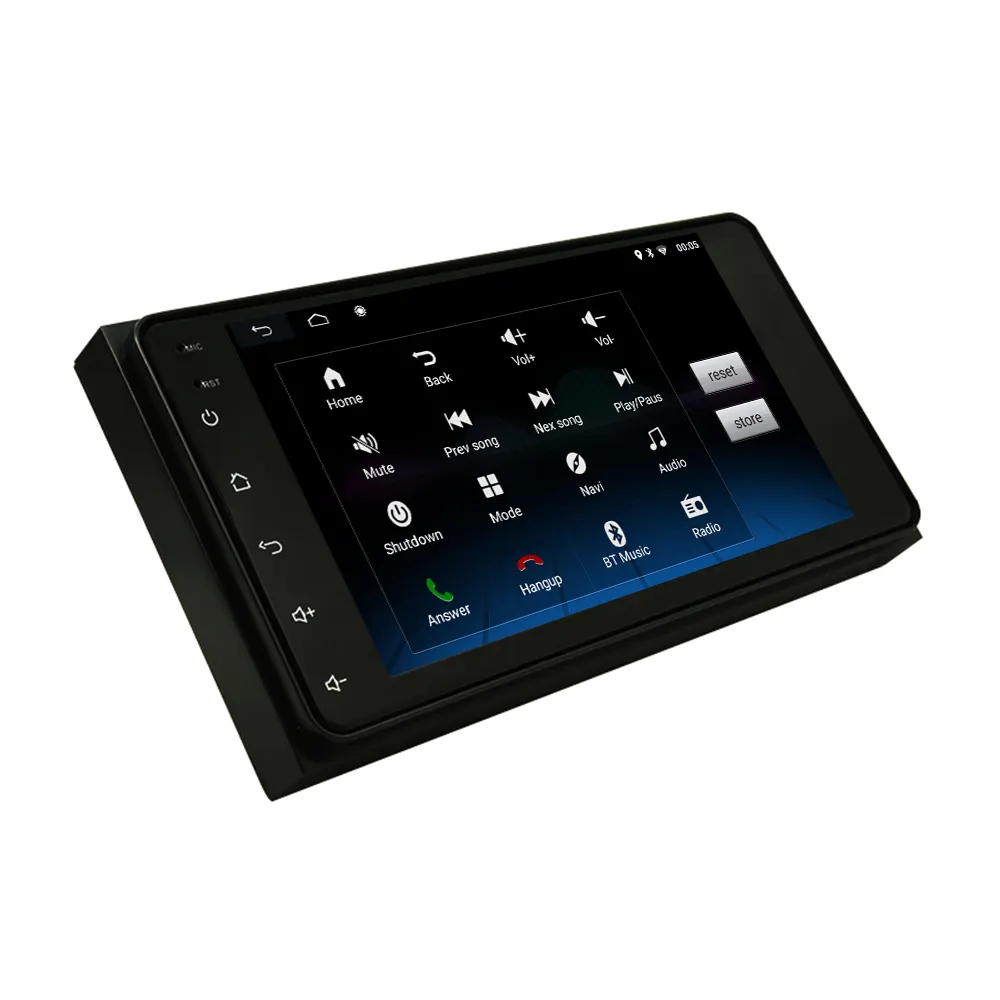 Android CD DVD Player Menyentuh Layar Mobil Radio Gps Navigator Double Din 7 Inci untuk Toyota Corolla