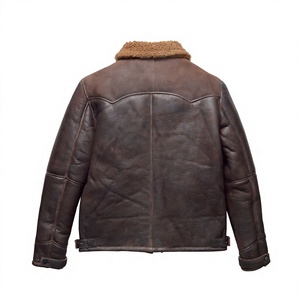 Chaqueta Bomber de Cuero PU para Hombre, Cuello Camisero, Cierre de Cremallera, Resistente al Viento, Casual, Color Negro Sólido, Corte Regular, Ropa de Abrigo para Otoño - Product Image 2