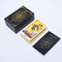 Guidebook Omens Cartes de Tarot Affirmation Impression Feuille d'Or Oracles Cartes à Jouer Jeu Personnalisé Vente en Gros Cartes de Tarot Lisses