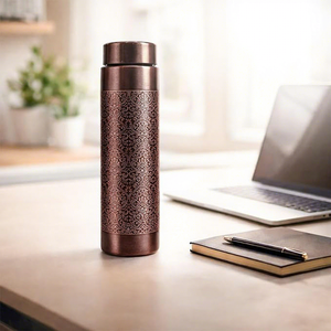 Luxury Pure Copper Hydration Vessel Handmade Drinking <b>Bottle</b> for Home Kitchen Outdoor Activities and Travel - Product Image 2