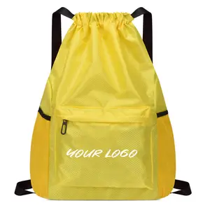 Bolsas con cordón, mochila Oxford deportiva para gimnasio, barata, con logotipo