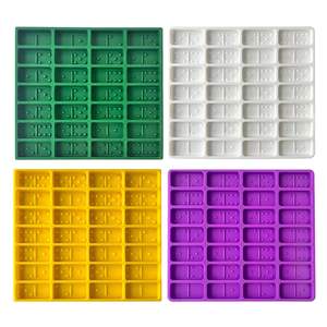 R-013 Moule en silicone pour dominos, Pai Gow, jeux <span class=keywords><strong>de</strong></span> table, échecs, résine époxy, pâtisserie et bijoux - Product Image 4