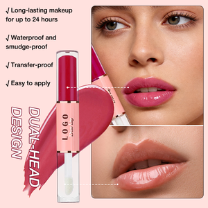 Brillo Labial de Larga Duración con Fijación del Color, Resistente al Agua y a las Manchas, Diseño de Doble Punta, Efecto Peel-Off, Marca Privada OEM ODM - Product Image 5