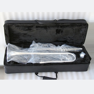 FOCUS FTB-450S <span class=keywords><strong>de</strong></span> trombone <span class=keywords><strong>de</strong></span> style mexicain classique Instrument <span class=keywords><strong>de</strong></span> trombone Bb/C plaqué argent fait à la main avec étui - Product Image 6