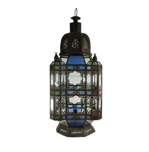 Colorful Glass Style Lanterns <b>Candle</b> Lantern <b>Tealight</b> <b>Candle</b> Holder for Home Decor - Product Image 6