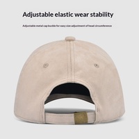 Gorra de Béisbol de 6 Paneles de PVC y Gamuza de Color Sólido, Versátil para Otoño e Invierno, Estilo Coreano, para Hombre, Deportiva, Protección Solar, Cálida y Ajustable