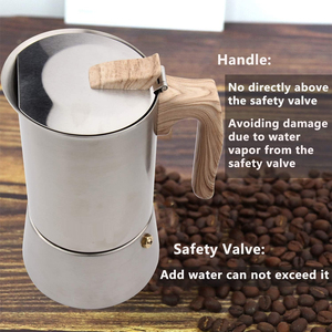 Vente en gros de cafetière expresso en acier inoxydable 304 de qualité alimentaire <span class=keywords><strong>Pot</strong></span> à moka <span class=keywords><strong>Pot</strong></span> à moka sur la cuisinière - Product Image 3