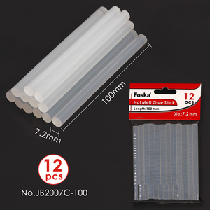 Bâtons <span class=keywords><strong>de</strong></span> <span class=keywords><strong>colle</strong></span> thermofusible transparents Foska Factory Direct Crystal Clear 7,2 mm 11,2 mm pour pistolet à <span class=keywords><strong>colle</strong></span> - Product Image 2