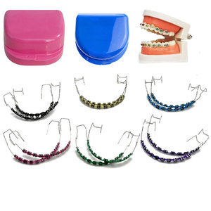 Tirantes <span class=keywords><strong>de</strong></span> Color a la moda Dental, modelo <span class=keywords><strong>de</strong></span> soporte <span class=keywords><strong>de</strong></span> diente, fuente <span class=keywords><strong>de</strong></span> alimentación Manual enganchada sin enganchar para equipo <span class=keywords><strong>de</strong></span> terapia Oral, accesorio - Product Image 2