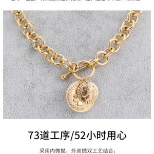 สร้อยคอเหรียญสแตนเลสขัดเงาคุณภาพสูงแบบกำหนดเอง เครื่องประดับจี้ห้อยคอ-จี้และเครื่องประดับแฟชั่น - Product Image 5