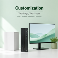Unit Desktop Kantor Enterprise Lengkap Zhaoxin KX U6780A 2.7GHz 16GB 512G NVME SSD 8L Small Tower Dengan Layar 23.8 Inci