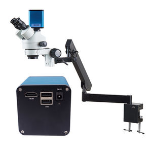 Primo star ovulation Testsダウンロード無料LEDリングライトLEDマルチヘッドホルダー7-45x三眼ステレオ顕微鏡 (CCDカメラ付き) - Product Image 3