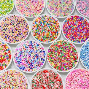 2025 Vente en gros 1 sac/5g Tranches de pâte polymère en résine et décorations en sucre, bonbons, chocolat et paillettes pour remplissage de slime - Product Image 5