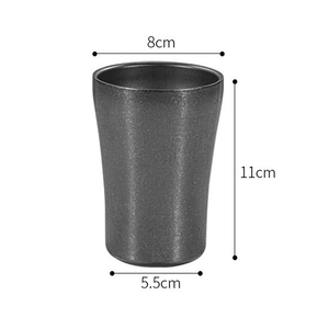 Taza de Café Americana de Acero Inoxidable Industrial, Color Gris Tormenta, 280 ml, para Acampar al Aire Libre, Estilo Vintage Personalizado - Product Image 5