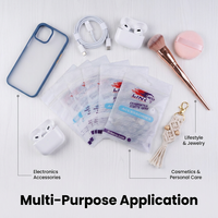 Sacs Ziplock en Mylar Personnalisés en Usine, Modernes, Biodégradables, Givrés, avec Poignée, pour l'Emballage de Vêtements Haut de Gamme