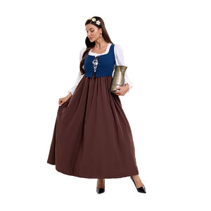 Vestido de corte <span class=keywords><strong>disfraz</strong></span> Cosplay Medieval Retro <span class=keywords><strong>Sexy</strong></span> <span class=keywords><strong>disfraz</strong></span> de sirvienta ropa granja período Colonial película <span class=keywords><strong>disfraz</strong></span> Mujer - Product Image 4