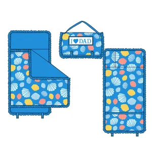 Soft and Comfortable Toddler Sleeping Bag Custom Prints Sleep Mats High Quality Daycare Kids Nap Mats With Pillow