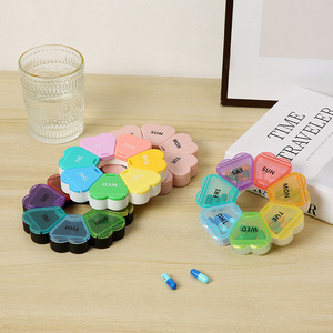 Portapillole Rotondo in Metallo Personalizzato con <span class=keywords><strong>Foto</strong></span> Creative, Modello con Portachiavi, Contenitore per Pillole a 3 Scomparti per Vitamine, Regalo - Product Image 4