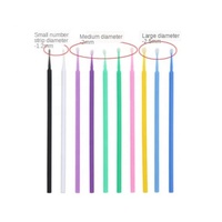 100 PCS/Lot Extension de Cils Micro Brosses Applicateurs Mascara Brosse Outils Cils Microbrosse pour Cils