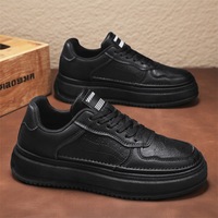 Nouvelle vente flash : Chaussures rétro en cuir PU respirant, semelle épaisse, rehaussantes, ultra-légères, antidérapantes, été/automne/printemps/hiver
