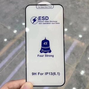 ESD ฟิล์มกระจกนิรภัยป้องกันไฟฟ้าสถิตย์,ฟิล์มกันรอยแบบเต็มจอสำหรับ iPhone 14 Pro Max 13 Mini 12 11 XS XR X 8 7 6 Plus SE - Product Image 2