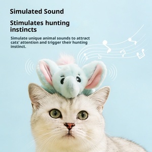 Jouet pour <span class=keywords><strong>chat</strong></span> électrique activé par le mouvement Migipaws, jouet <span class=keywords><strong>en</strong></span> peluche interactif avec son réaliste, jouet pour animaux <span class=keywords><strong>de</strong></span> compagnie à faire jouer soi-même pour les chats d'intérieur lasse - Product Image 1