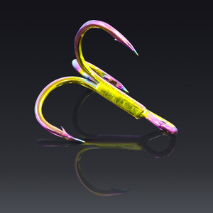 Dụng Cụ Câu Cá Lưỡi Câu Ba Bằng Thép Không Gỉ Nhiều Màu Kích Cỡ 4 #<span class=keywords><strong>6</strong></span> #8 #10 # - Product Image 5