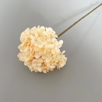 Hydrangea artificielle géante de 20 cm (7,87 pouces) à tige unique, pétales complets, fleur d'hortensia artificielle pour centre de table de mariage, table de fête