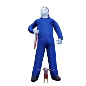 8m उच्च Inflatable हेलोवीन हत्या आदमी हॉरर मूवी के लिए खूनी फिल्म त्योहार या त्योहार सजावट