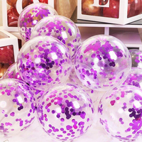 Ballons en latex transparents brillants de 12 pouces à prix d'usine pour la décoration de mariage et de fête d'anniversaire
