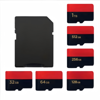 Carte micro SD SDSDQAF4-256G-I A2 V30 256 Go 100 Mo/s en lecture 50 Mo/s en écriture -25~85°C ° C pour le stockage d'applications de jeu pour smartphone