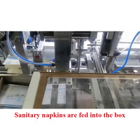 Machine de collage et de scellage tout-en-un pour boîtes de serviettes hygiéniques, 40-100 boîtes/min, avec flux de travail automatisé pour le traitement des cartons