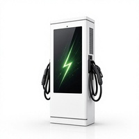 Station de recharge commerciale pour véhicules électriques DC Série KC 60kW à 360kW, double pistolets de charge, écran 43 pouces, IP54 pour parkings publics