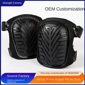 Genouillères en Gel Flexible Épaissie EVA Double Bretelles Conception Respirante pour Protection Professionnelle Travailleurs Robustes Ciment - Product Image 3