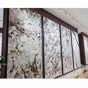 แผ่นหิ<span class=keywords><strong>น</strong></span>เผาผ<span class=keywords><strong>น</strong></span>ึกขนาด 3 เมตร สีเทาแฟนตาซี สำหรับวิลล่า โรงแรม หิ<span class=keywords><strong>น</strong></span>เผาผ<span class=keywords><strong>น</strong></span>ึกสีเทา แผ่นพอร์ซเลนสำหรับตกแต่งผนังทีวี - Product Image 1