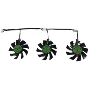 T128015SU, ventilador de tarjeta gráfica, enfriador de GPU, para <span class=keywords><strong>ASUS</strong></span> TUF3 RX <span class=keywords><strong>5700</strong></span> <span class=keywords><strong>XT</strong></span> 8G GAMING OC, <span class=keywords><strong>ASUS</strong></span> TUF GTX 1660 GAMING X3 - Product Image 3