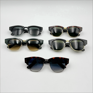 Nuovi Occhiali <span class=keywords><strong>da</strong></span> <span class=keywords><strong>Sole</strong></span> di Alta Qualità in Stile Europeo e Americano con Montatura in Acetato per <span class=keywords><strong>Uomo</strong></span> e Donna, Lenti in Vetro Classiche - Product Image 6
