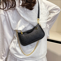 Sac minimaliste à porter sous le bras, logo personnalisé imprimé sur toute la surface, vente en gros, marque privée, sac hobo tendance pour marque de boutique