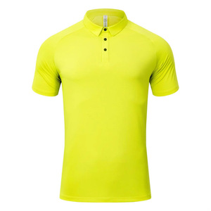 Men's Solid Color Polyester Polo Shirt Quick Dry Workwear Daily Wear GY7-R409 - Product Image 2