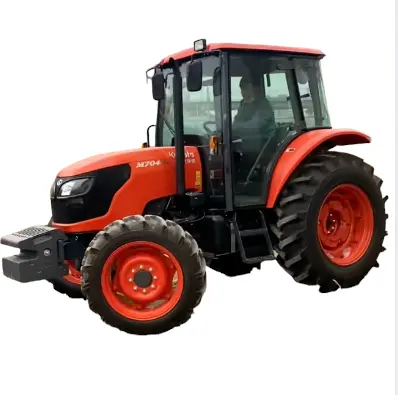 Usato mini trattore per l'agricoltura kubota M704KQ 70hp 4WD opzionale con terne trattori per l'agricoltura utilizzati