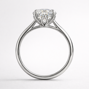 Anillo de Platino con Diamantes Cultivados en Laboratorio Clásico para Mujer, Joyería Fina Premium con Artesanía Refinada, Perfecto para Compromiso - Product Image 3