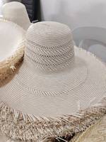 ND474 Corps de chapeaux en papier japonais glacé, Corps de chapeaux en paille Shantung, 20X Corps de chapeaux de cowboy en paille de qualité supérieure, 20X Qualité