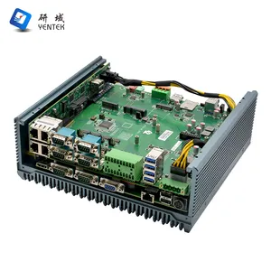 Fanless Industrial Computer Embedded Pc With Intel I5-7267U 5LAN 6COM 2*DDR4 Support Wi N7 Or Linux