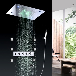 Bồn Tắm Mixer Tap Vòi Hoa Sen Vòi Với 20 Inch Vuông Cố Định Vòi Hoa Sen Đầu Và Cầm Tay Vòi Sen Phòng Tắm Hệ Thống Vòi Hoa Sen Đặt Vòi Nước - Product Image 1