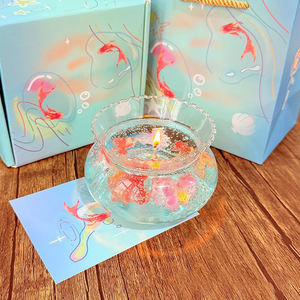 Velas Aromáticas de Gel LANJO Estilo Océano Hechas a Mano y Ecológicas con Aroma a Peces, de Combustión Lenta, Decoración para Bodas - Venta al Por Mayor - Product Image 1