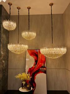 Candelabro de cristal egipcio importado italiano, sala de estar, restaurante de diseño, Vestíbulo del Hotel, Milán, Villa, lámpara colgante de luz de diseñador - Product Image 2